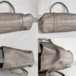 Fendi Linda Bag Silver Grey with Selleria Calfskin and Silver Hardware #ORUY-5 - Image 4