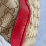 Gucci Boston Bag Brown Canvas with Red Leather and Gold Hardware #GUEOR-1 - Image 14