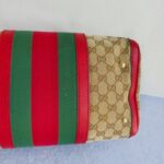 Gucci Boston Bag Brown Canvas with Red Leather and Gold Hardware #GUEOR-1 - Image 12