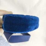 Gucci Marmont Waist Bag Blue Velvet with Leather and Gold Hardware #ORRT-4 - Image 10