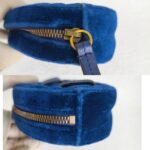 Gucci Marmont Waist Bag Blue Velvet with Leather and Gold Hardware #ORRT-4 - Image 7