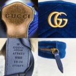Gucci Marmont Waist Bag Blue Velvet with Leather and Gold Hardware #ORRT-4 - Image 13