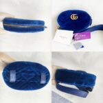Gucci Marmont Waist Bag Blue Velvet with Leather and Gold Hardware #ORRT-4 - Image 2