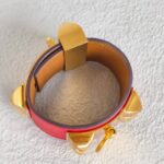 Hermes CDC Bracelet Size XS Red Swift Leather with Gold Hardware #RELE-6 - Image 6