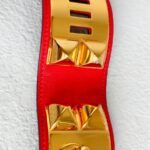 Hermes CDC Bracelet Size XS Red Swift Leather with Gold Hardware #RELE-6 - Image 7