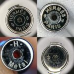 Hermes Isthme Earring Blue /Brown Buffalo Horn Lacquered Wood #RELE-32 - Image 10