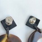 Hermes Isthme Earring Blue /Brown Buffalo Horn Lacquered Wood #RELE-32 - Image 9