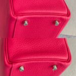 Hermes Kelly 28 Rose Extreme Clemence Leather with Palladium Plated Hardware #REUR-2 - Image 21