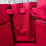 Hermes Kelly 28 Rose Extreme Clemence Leather with Palladium Plated Hardware #REUR-2 - Image 32