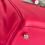 Hermes Kelly 28 Rose Extreme Clemence Leather with Palladium Plated Hardware #REUR-2 - Image 20