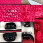 Hermes Kelly 28 Rose Extreme Clemence Leather with Palladium Plated Hardware #REUR-2 - Image 28