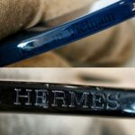 Hermes Isthme Pop Pendant Necklace Black/Blue Buffalo Horn Lacquered Wood #RELE-31 - Image 3