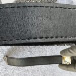 LV Bracelet Black Calf Leather with Silver Hardware #OORC-27 - Image 4
