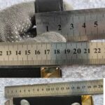 LV Bracelet Black Calf Leather with Silver Hardware #OORC-27 - Image 6