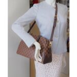 LV Kengsington Bowling N41505 Damier Ebene Coated Canvas with Leather and Gold Hardware #RELC-1 - Image 37