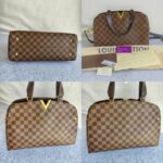 LV Kengsington Bowling N41505 Damier Ebene Coated Canvas with Leather and Gold Hardware #RELC-1 - Image 2