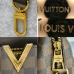 LV Kengsington Bowling N41505 Damier Ebene Coated Canvas with Leather and Gold Hardware #RELC-1 - Image 25