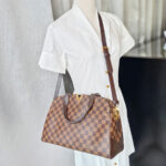 LV Kengsington Bowling N41505 Damier Ebene Coated Canvas with Leather and Gold Hardware #RELC-1 - Image 36