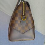 LV Kengsington Bowling N41505 Damier Ebene Coated Canvas with Leather and Gold Hardware #RELC-1 - Image 7