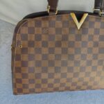 LV Kengsington Bowling N41505 Damier Ebene Coated Canvas with Leather and Gold Hardware #RELC-1 - Image 3
