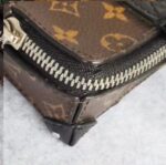 LV Soft Trunk Pouch Brown/Black with Monogram Coated Canvas/Leather and Silver Hardware #OORC-7 - Image 9