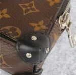 LV Soft Trunk Pouch Brown/Black with Monogram Coated Canvas/Leather and Silver Hardware #OORC-7 - Image 12