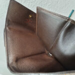 LV Wallet Brown Damier Ebene Coated Canvas with Leather and Gold Hardware #REUK-6 - Image 21