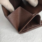 LV Wallet Brown Damier Ebene Coated Canvas with Leather and Gold Hardware #REUK-6 - Image 16