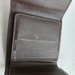 LV Wallet Brown Damier Ebene Coated Canvas with Leather and Gold Hardware #REUK-6 - Image 12