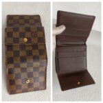 LV Wallet Brown Damier Ebene Coated Canvas with Leather and Gold Hardware #REUK-6 - Image 10