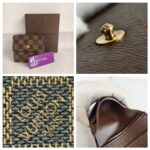 LV Wallet Brown Damier Ebene Coated Canvas with Leather and Gold Hardware #REUK-6 - Image 2