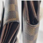 LV Wallet Brown Damier Ebene Coated Canvas with Leather and Gold Hardware #REUK-6 - Image 9