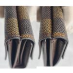 LV Wallet Brown Damier Ebene Coated Canvas with Leather and Gold Hardware #REUK-6 - Image 8