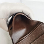 LV Wallet Brown Damier Ebene Coated Canvas with Leather and Gold Hardware #REUK-6 - Image 22