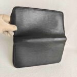 LV Zippy Wallet Large Black Epi Leather with Silver Hardware #OORC-22 - Image 3