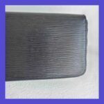 LV Zippy Wallet Large Black Epi Leather with Silver Hardware #OORC-22 - Image 7