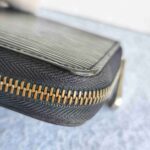LV Zippy Wallet Large Black Epi Leather with Silver Hardware #OORC-22 - Image 18