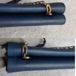 Prada Bag Blue with Saffiano Leather and Silver Hardware #ORKS-4 - Image 11