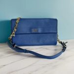 Prada Bag Blue with Saffiano Leather and Silver Hardware #ORKS-4