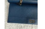 Prada Bag Blue with Saffiano Leather and Silver Hardware #ORKS-4 - Image 9
