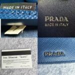 Prada Bag Blue with Saffiano Leather and Silver Hardware #ORKS-4 - Image 16