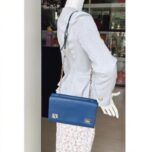 Prada Bag Blue with Saffiano Leather and Silver Hardware #ORKS-4 - Image 32
