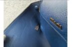 Prada Bag Blue with Saffiano Leather and Silver Hardware #ORKS-4 - Image 25