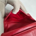 Prada Wallet Red Saffiano Leather with Gold Hardware #GUEOT-2 - Image 19