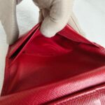 Prada Wallet Red Saffiano Leather with Gold Hardware #GUEOT-2 - Image 20