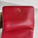 Prada Wallet Red Saffiano Leather with Gold Hardware #GUEOT-2 - Image 2