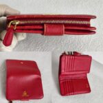 Prada Wallet Red Saffiano Leather with Gold Hardware #GUEOT-2 - Image 6