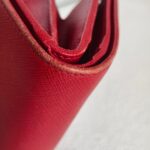 Prada Wallet Red Saffiano Leather with Gold Hardware #GUEOT-2 - Image 9