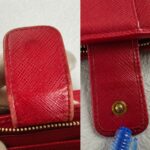 Prada Wallet Red Saffiano Leather with Gold Hardware #GUEOT-2 - Image 8