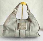 Tods Bag Grey with Calf Leather and Silver Hardware #OORS-9